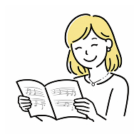 ピアノ教室に通う生徒の様子