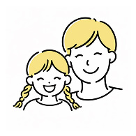 ピアノ教室に通う生徒と保護者のイメージ